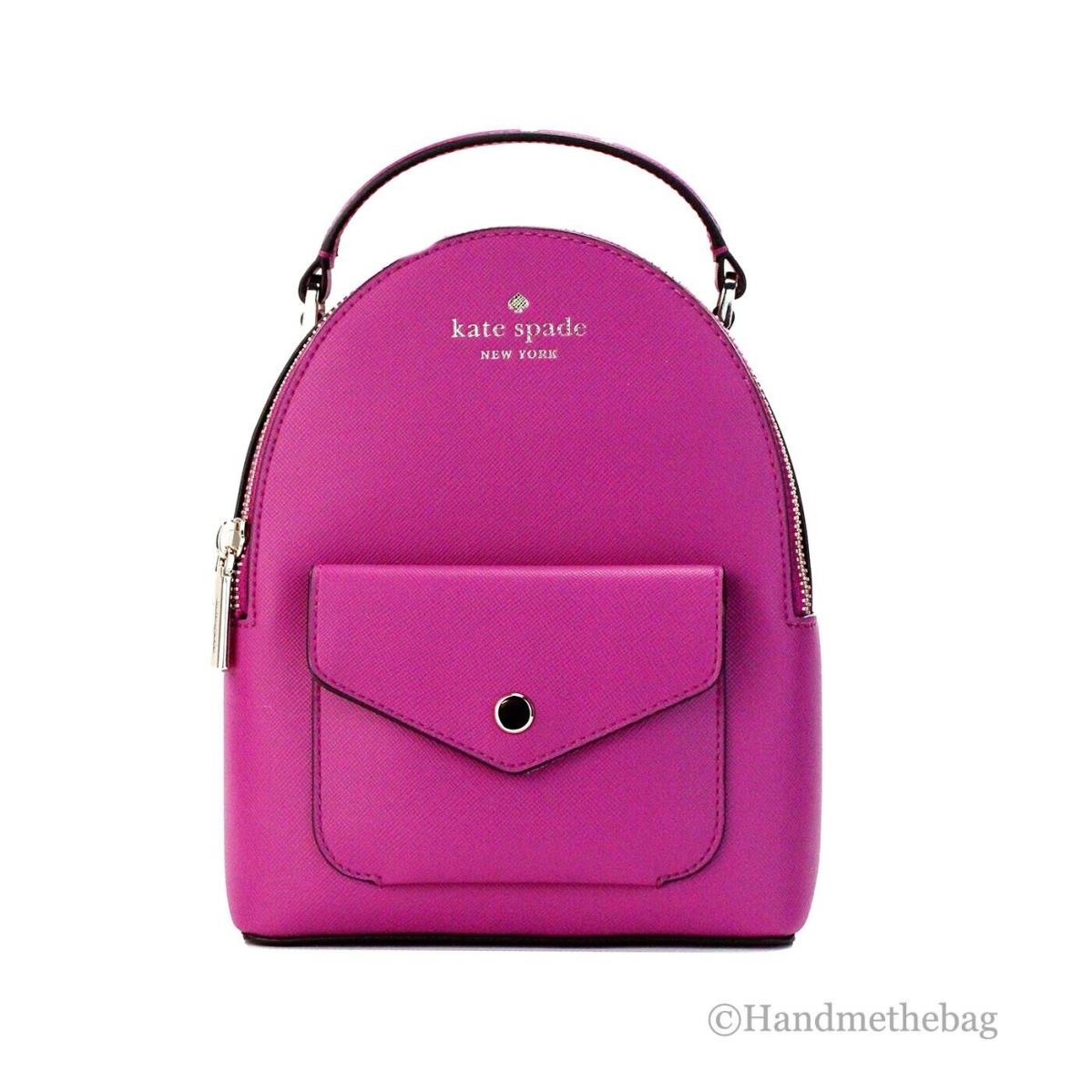 Kate Spade Schuyler Mini Baja Rose Saffiano Pvc Leather Backpack Bag Purse