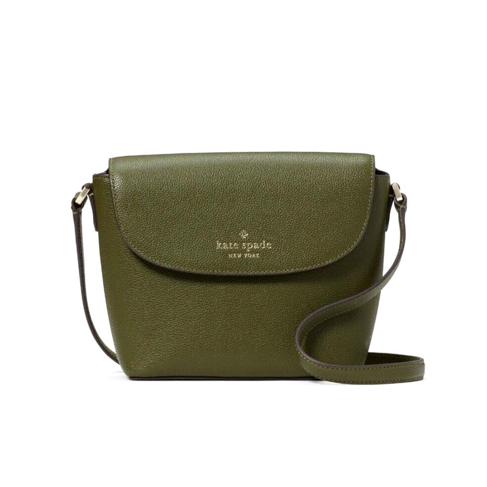 New Kate Spade Emmie Flap Crossbody Leather Enchanted Green / Dust Bag Included