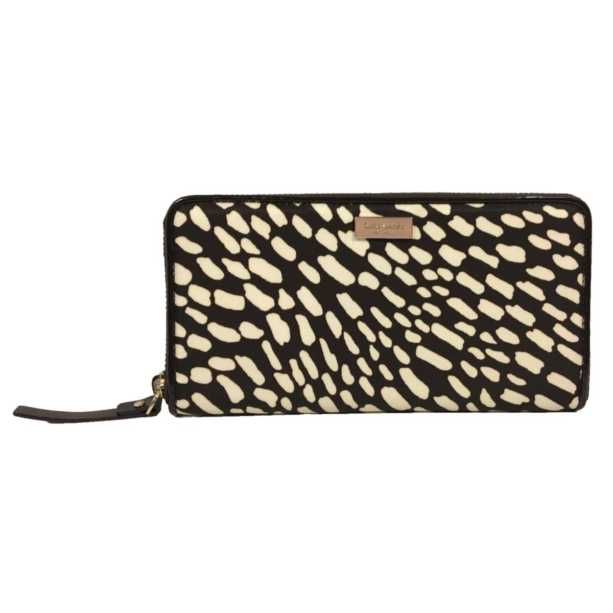 Kate Spade Neda Lindenwood Safari Zip Around Wallet Clutch WLRU1239