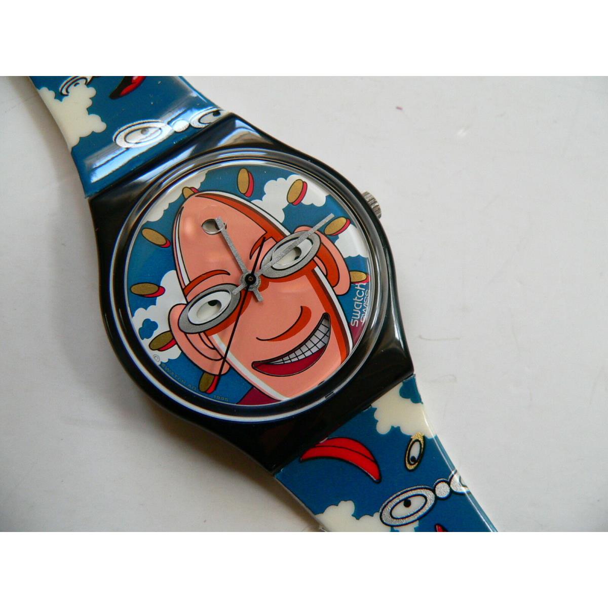 1996 Looka Swatch Watch GZ700PACK Club Special Designed By S. Piovano