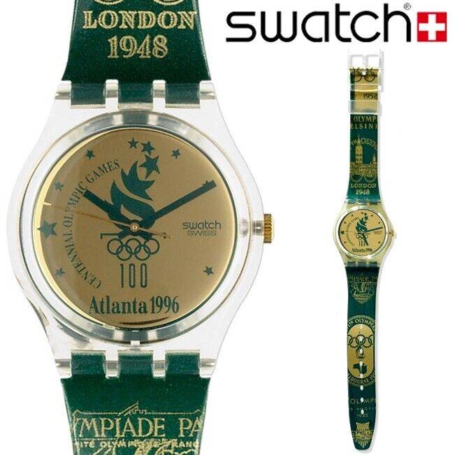 Mint Rare Swatch Olympics Special Atlanta 1996 Collectors Watch GZ136 Vintage