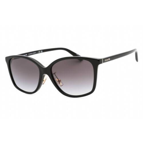 Coach Women`s Sunglasses Black Rectangular Grey Gradient Lens 0HC8361F 50028G