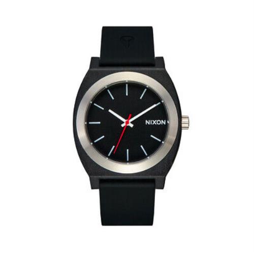 Nixon Time Teller Opp Watch Black Recycled Silicone Analog Watch