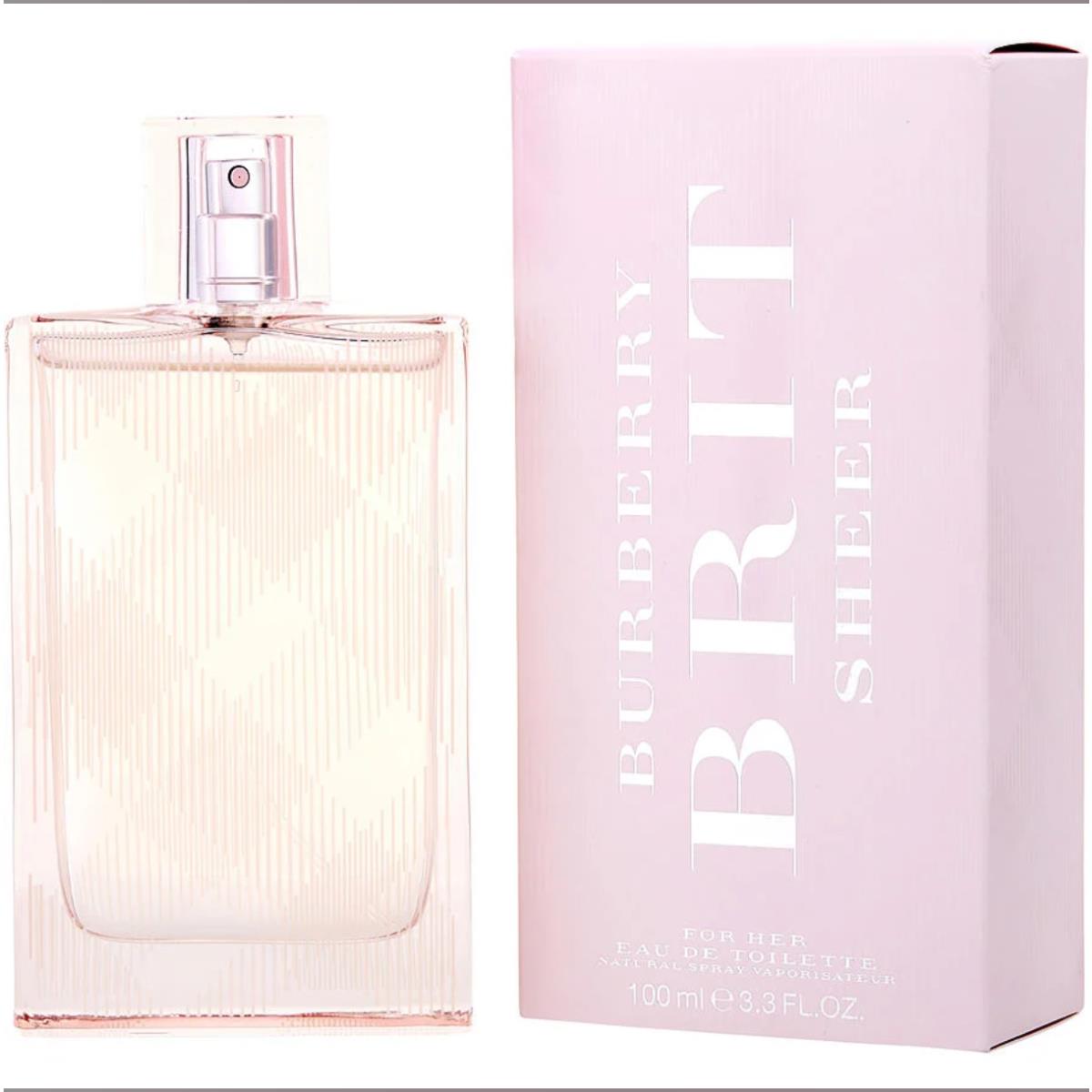 Burberry Brit Sheer by Burberry 3.3oz 100ml Edt Perfume For Women