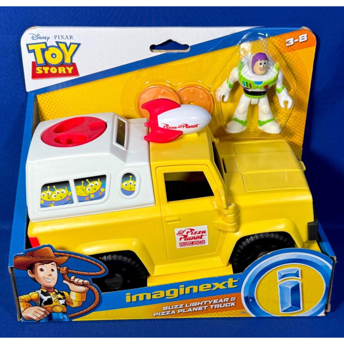 Pizza Planet Truck with Buzz Lightyear Toy Story Imaginext Pizza Launcher