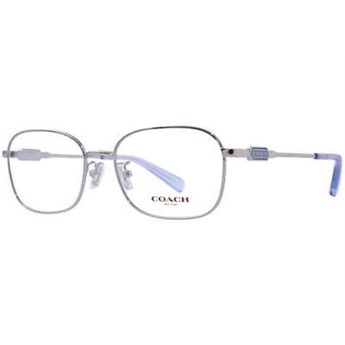 Coach HC5119 9353 Eyeglasses Women`s Silver Full Rim Rectangle Shape 53mm