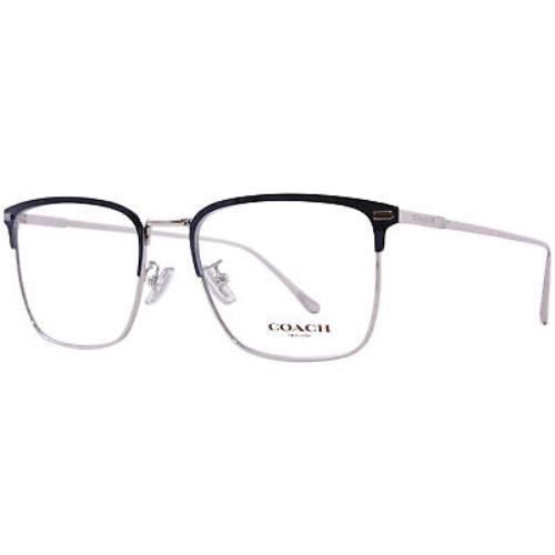 Coach HC5149T 9001 Titanium Eyeglasses Frame Men`s Navy/silver Full Rim 54mm