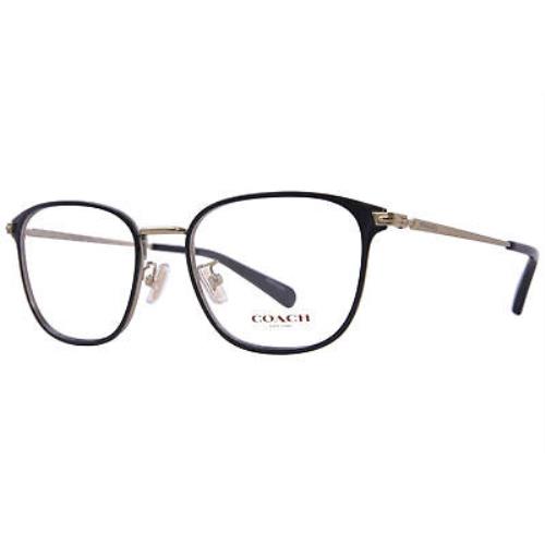 Coach HC5140 9394 Eyeglasses Men`s Satin Black/light Gold Full Rim 54mm