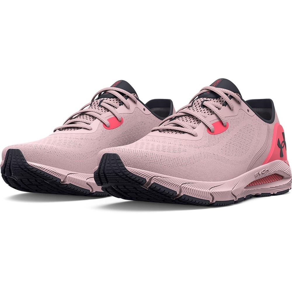 Under Armour 3024906 Women`s Training UA Hovr Sonic 5 Running Athletic Shoes Retro Pink