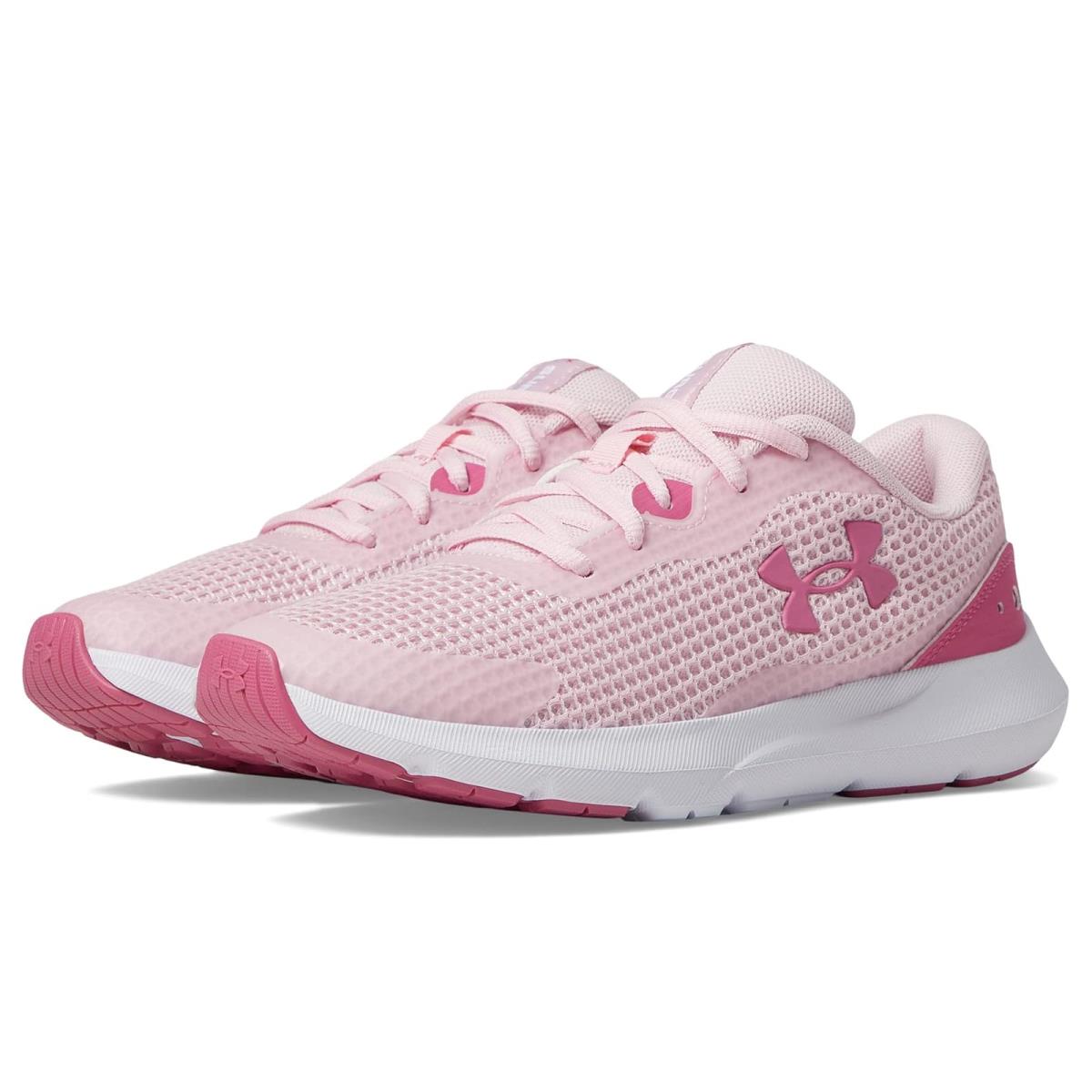 Woman`s Sneakers Athletic Shoes Under Armour Surge 3 Prime Pink/Prime Pink/Pace Pink