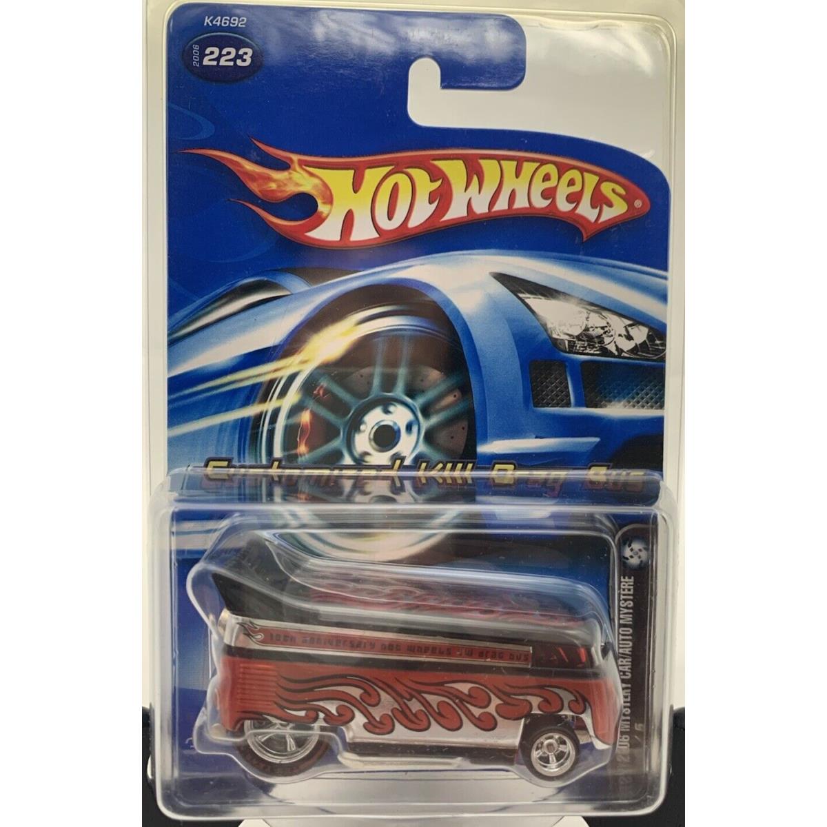 Hot Wheels 2006 Customized VW Drag Bus Red 10th Anniv Mystery Car Real Riders