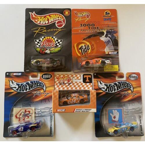 Hot Wheels Racing Nascar s Variety Set Of 5 Different Vehicles 1:64 Scale