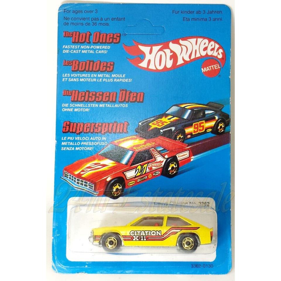 Hot Wheels The Hot Ones Rare France Early Issue 1980 Chevy Citation Never Hung