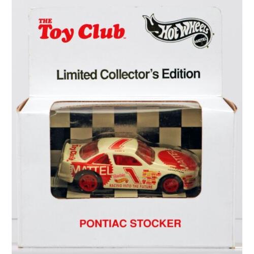 Hot Wheels Pontiac Stocker The Toy Club LE 12873 Nrfb 1994 White 1:64