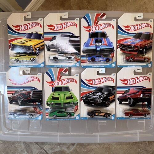 2023 Hot Wheels 1970 Complete Set Vintage American Muscle Walmart Exclusive 8car