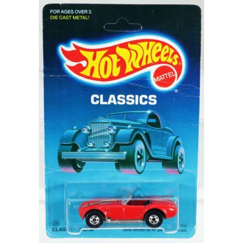 Hot Wheels Classic Cobra Classics Series 2535 Never Removed From Pack 1986 Red