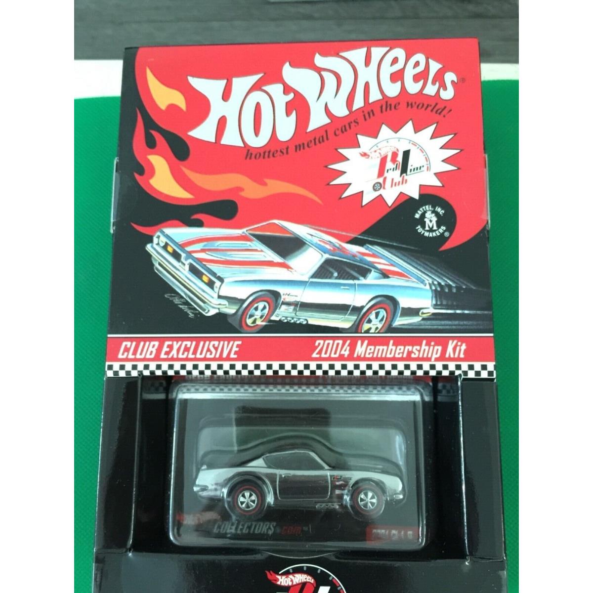 Hot Wheels Rlc Exclusive 2004 Membership Kit Plymouth Barracuda 3700/7000 b214