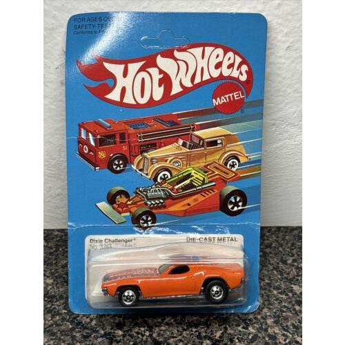 Hot Wheels 1982 Dixie Challenger No. 3364 On Card Unpunched Creased