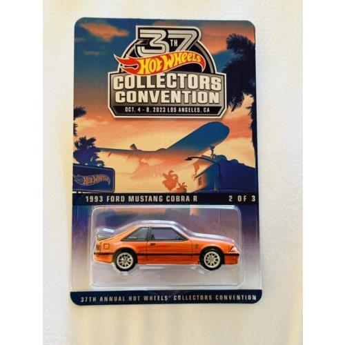 Hot Wheels 1993 Ford Mustang Cobra R 2023 LA 2023 Convention 6200 Made Only