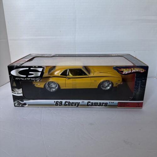 Hot Wheels 1/18 G Machines 69 Yellow Chevy Camaro