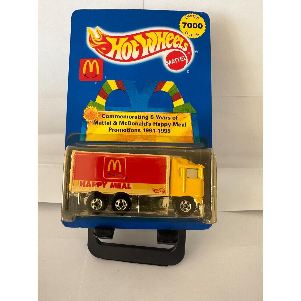 Hot Wheels Mcdonald`s Happy Meal Promotions 1991-1995 7000 Limited Edition N90