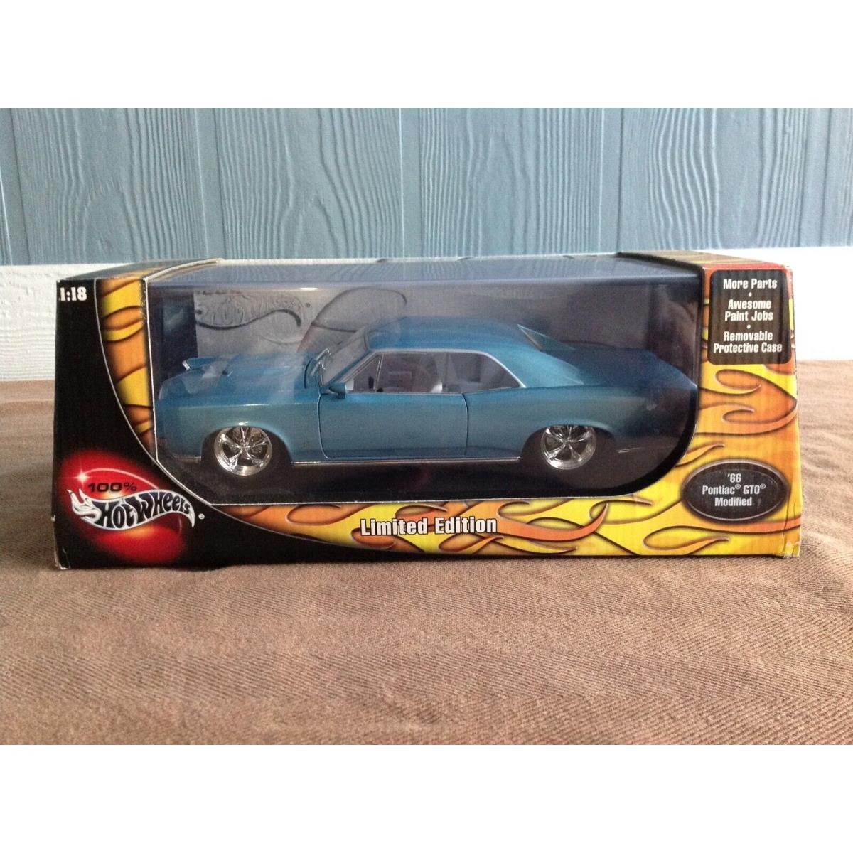 Hot Wheels Limited Edition 66 Pontiac Gto Modified 2003 1:18 Scale