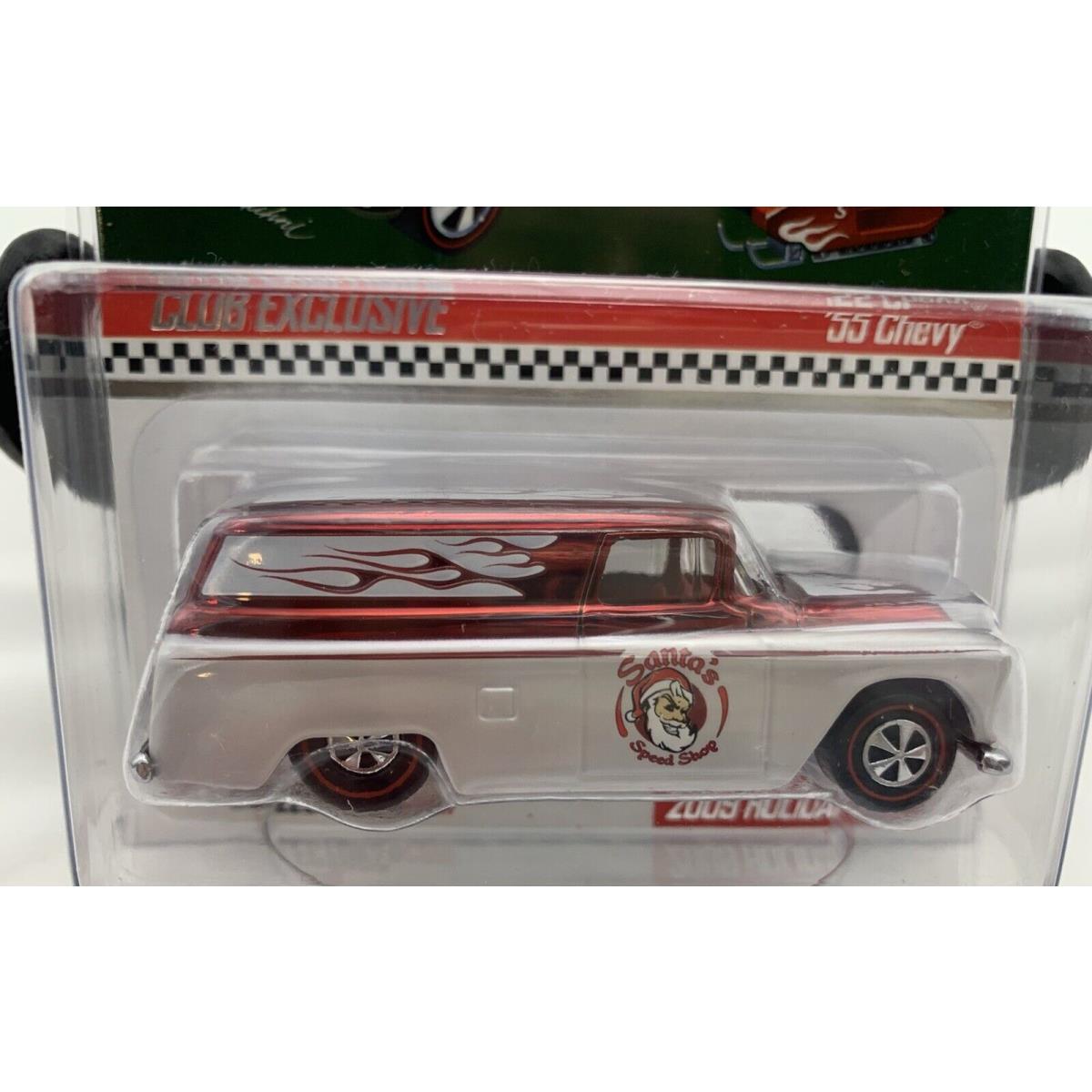 Hot Wheels Rlc 2009 Holiday Car `55 Chevy Panel Low 576 Santas Speed Shop Tampo