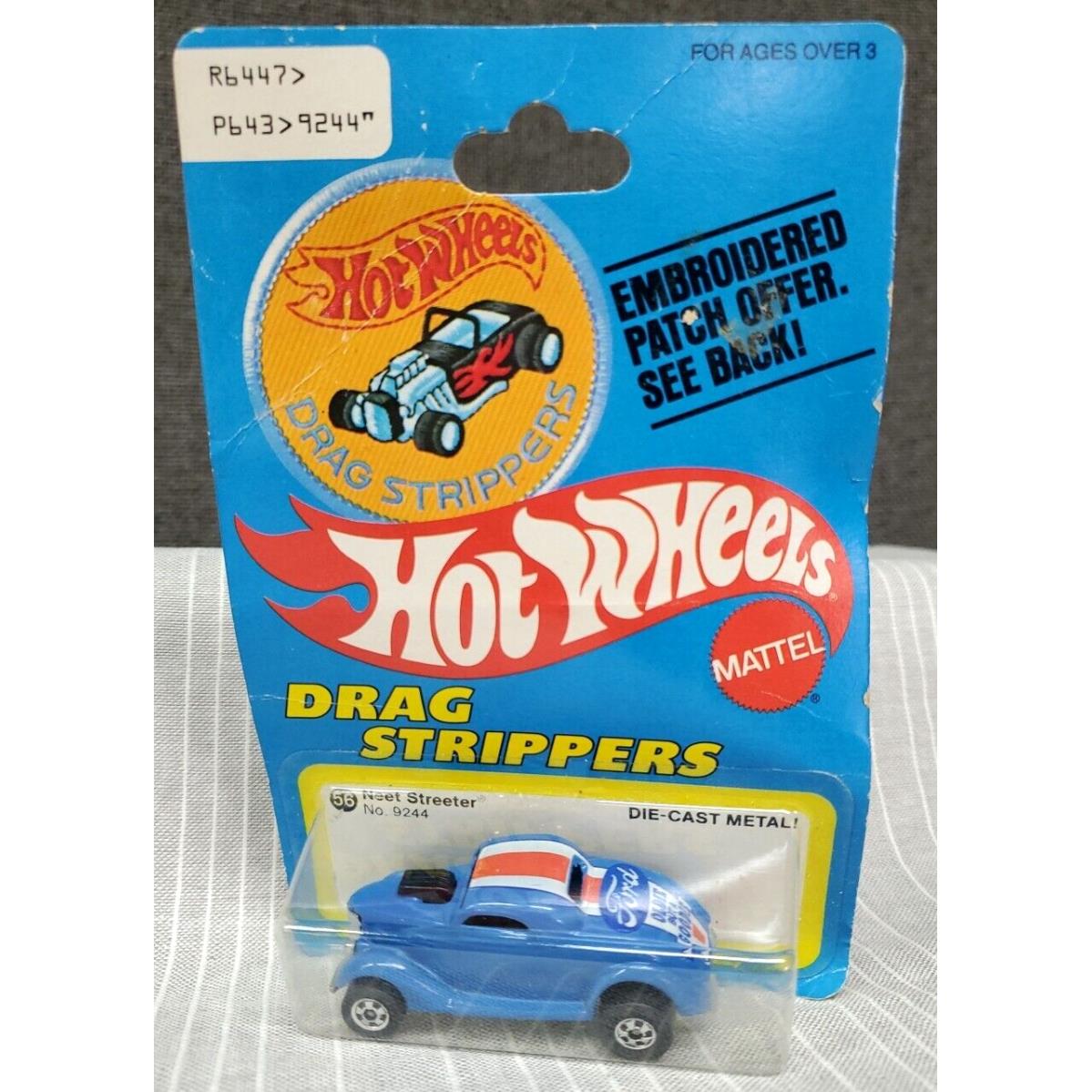 1977 Hot Wheels Drag Strippers 56-Neet Street 9244 Patch Offer Card Nos