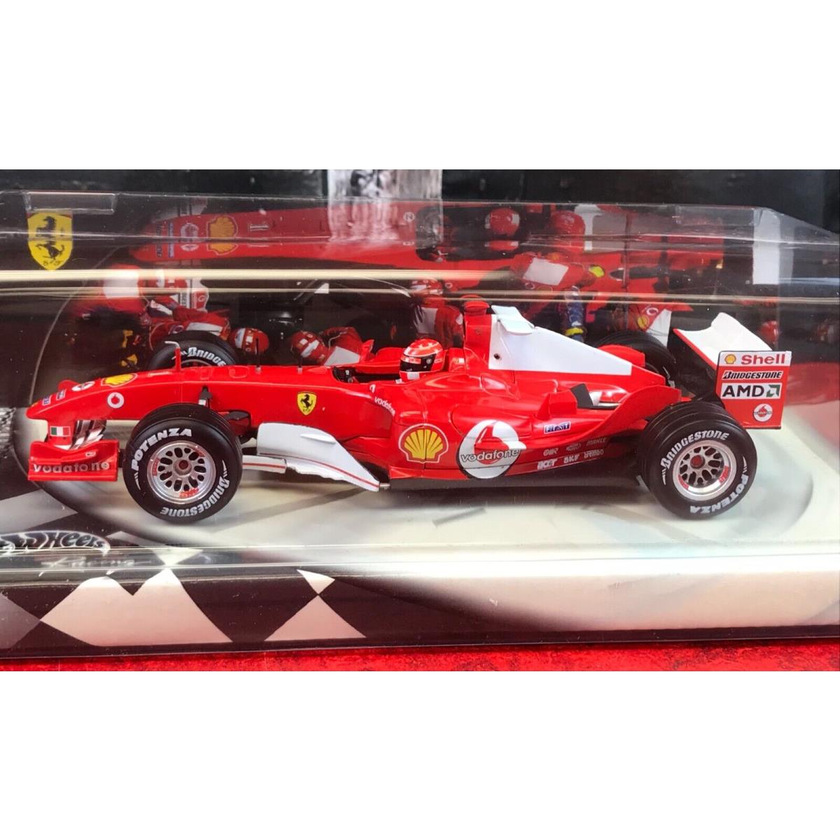 Diecast Car Hot Wheels Racing Ferrari Michael Schumacher 1:24 2004