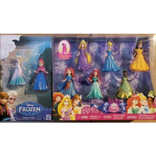 8 PC Magiclip Dolls Set 2014 Disney Fashion Collection - Collectors Item BGP81