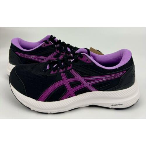 Asics Gel Contend 8 Running Shoe Sneaker Sz 7 Black Orchid 1012B320005 Women