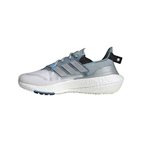 Adidas Men`s Ultraboost 22 Heat.rdy Running Shoes Magic Grey/Silver Metallic/Blue Rush