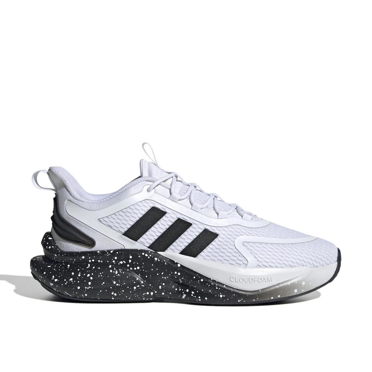 Men`s Adidas Alphaboost Shoes - White/Black
