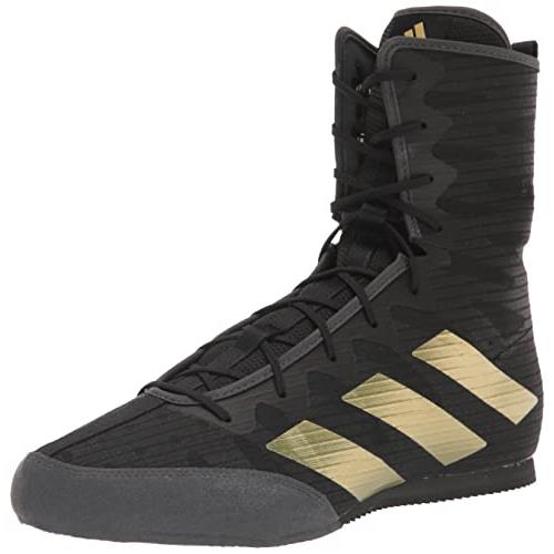 Adidas Unisex-adult Hog 4 Boxing Shoe Black/Gold Metallic/Grey