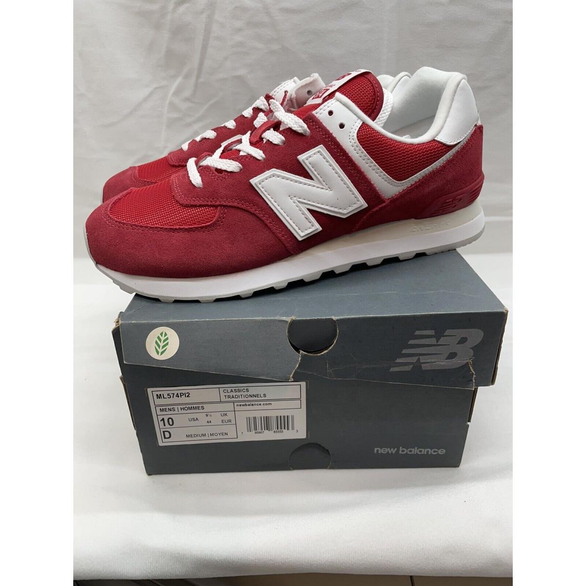 New Balance 574 10.5 Team Red Size Mens Shoes Classic New ML574P12