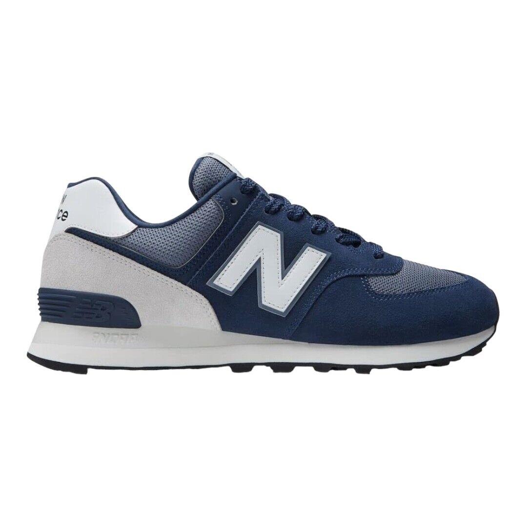 New Balance Men 574 V2 Navy White Sneaker Shoe Size 15 New