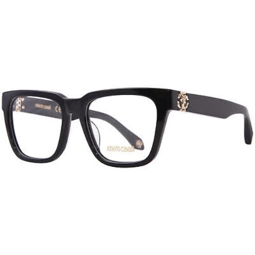 Roberto Cavalli VRC026M 0700 Eyeglasses Black Full Rim Square Shape 54mm