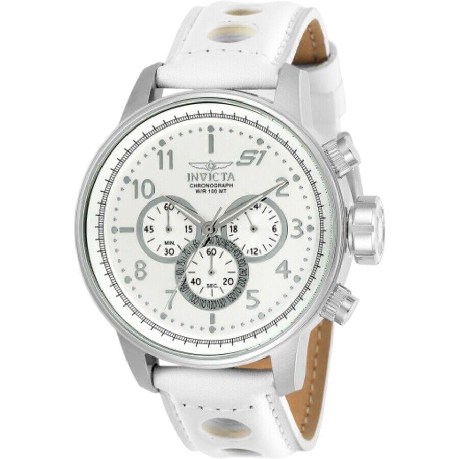 Invicta S1 Rally Chronograph Quartz White Dial Men`s Watch 24083