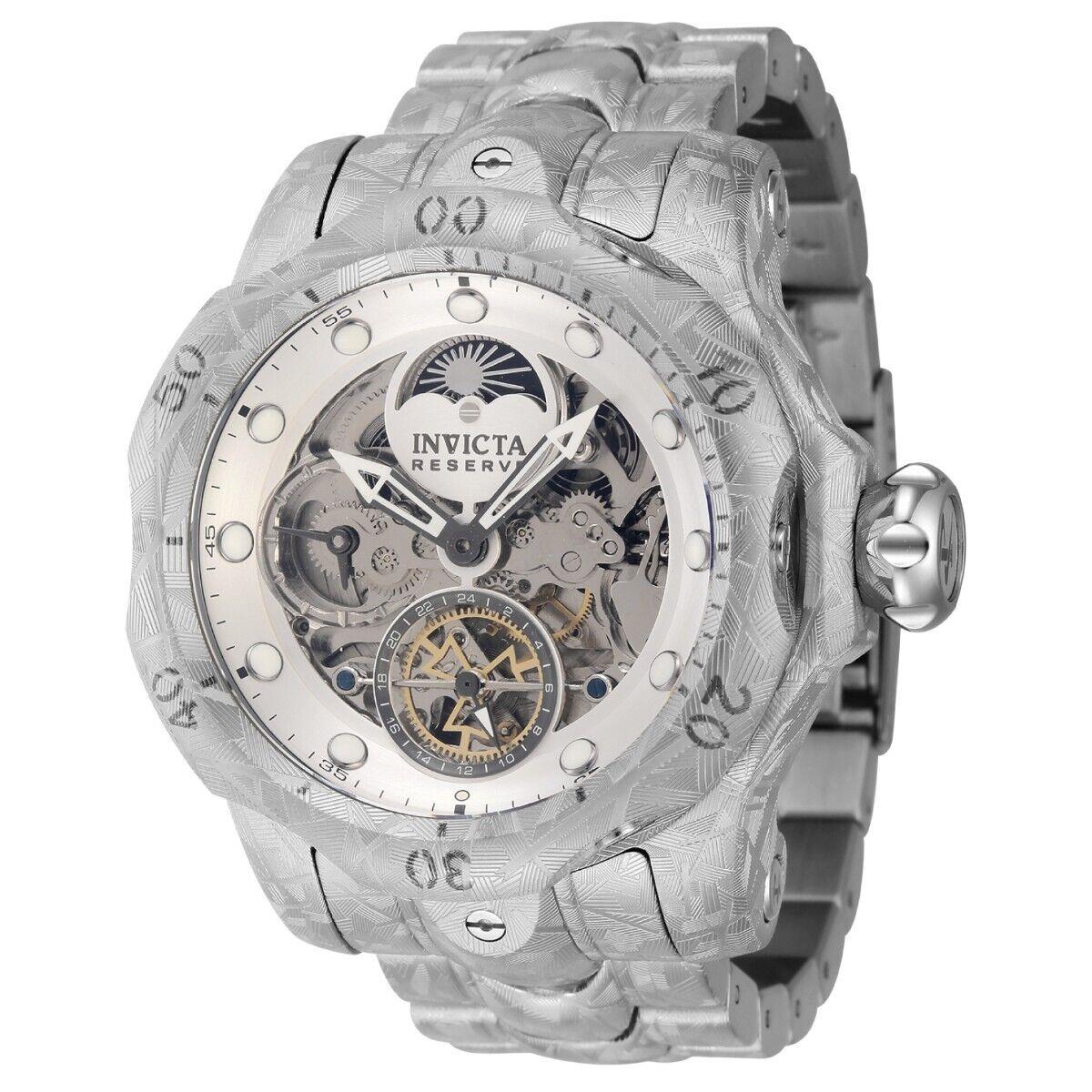 Invicta Reserve Venom Sun Moon Dial Automatic Men`s Watch - 53.7mm Steel