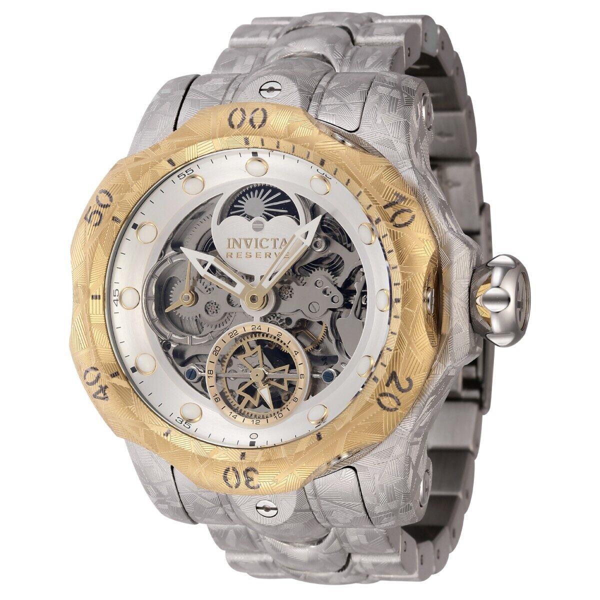 Invicta Reserve Venom Sun Moon Dial Automatic Men`s Watch - 53.7mm Steel