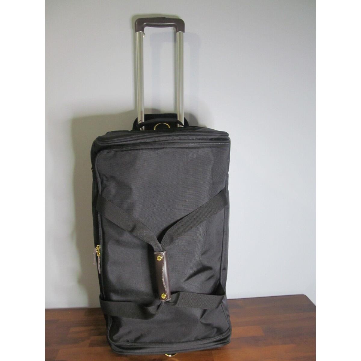 Bric`s Bric`s-milano Italy 26 Extended Trip Expand Rolling Black Check In Duffle-nwt