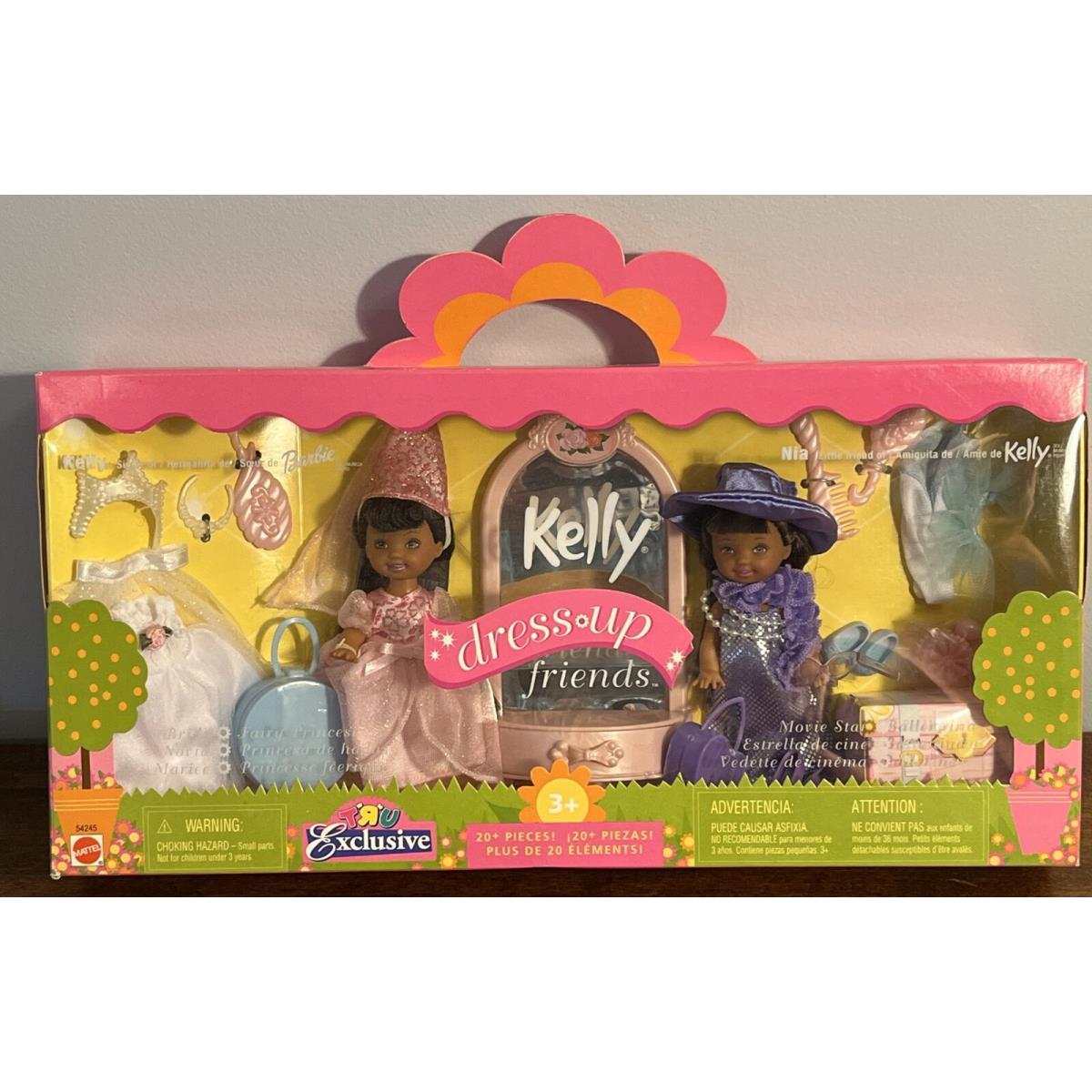 Kelly Nia Dress Up Friends Toys R Us 2000 Barbie Mattel African American Dolls