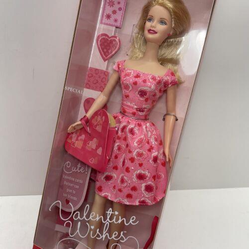 2001 Valentine Wishes Barbie Special Edition Cute Doll 50879 Mattel Vintage