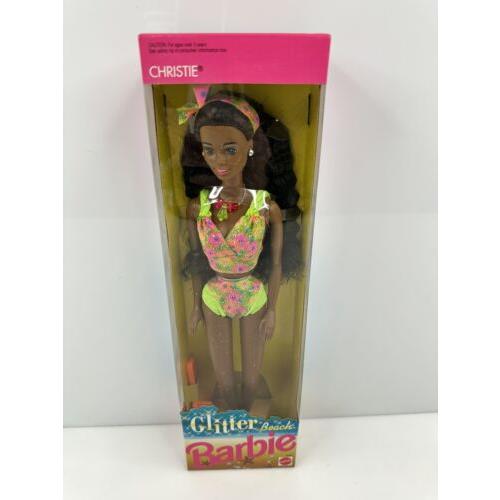 Vintage 1992 Barbie Glitter Beach Christie Doll 4907