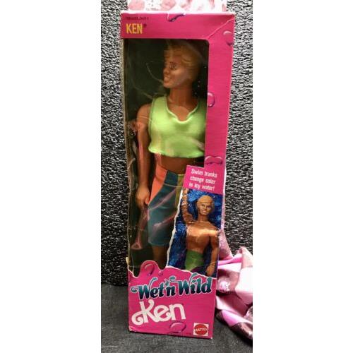 Wet N Wild Ken Mattel 4104 1989 Good-looking Ken