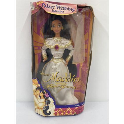 Disney Aladdin and The King Of Thieves Palace Wedding Jasmine Doll Nos Rare Look