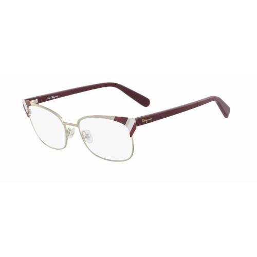 Salvatore Ferragamo Eyeglasses SF2160 744 Burgundy Frames 54MM Rx-able ST