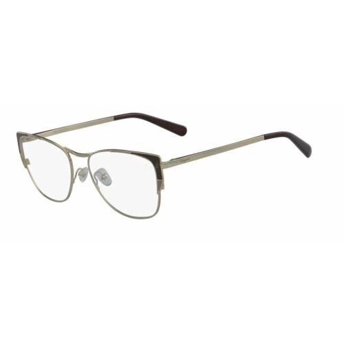 Salvatore Ferragamo Eyeglasses SF2163 745 Gold Frames 53MM Rx-able ST