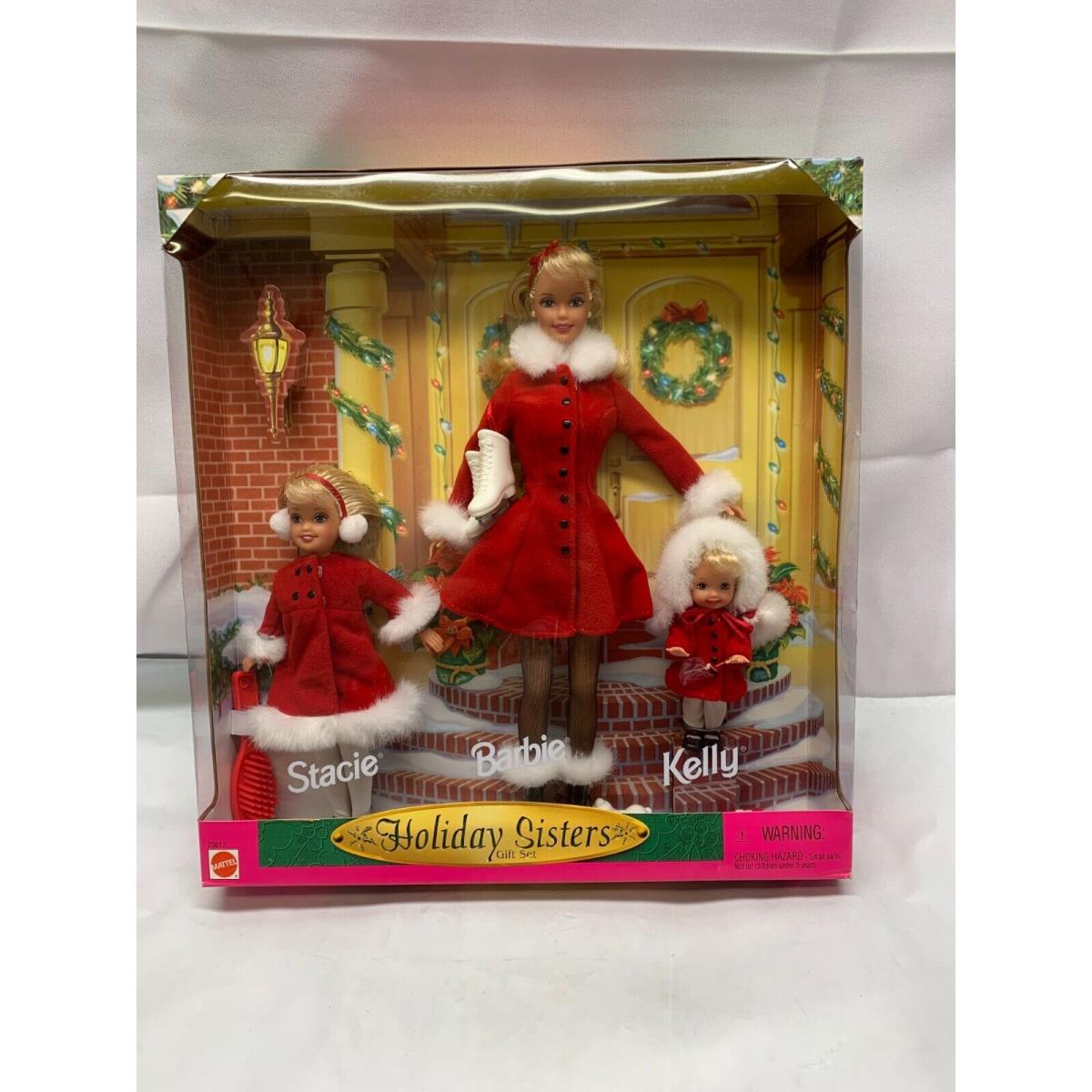 Barbie Holiday Sisters Gift Set- 1999 Kelly Stacie Doll Set New-box Damage