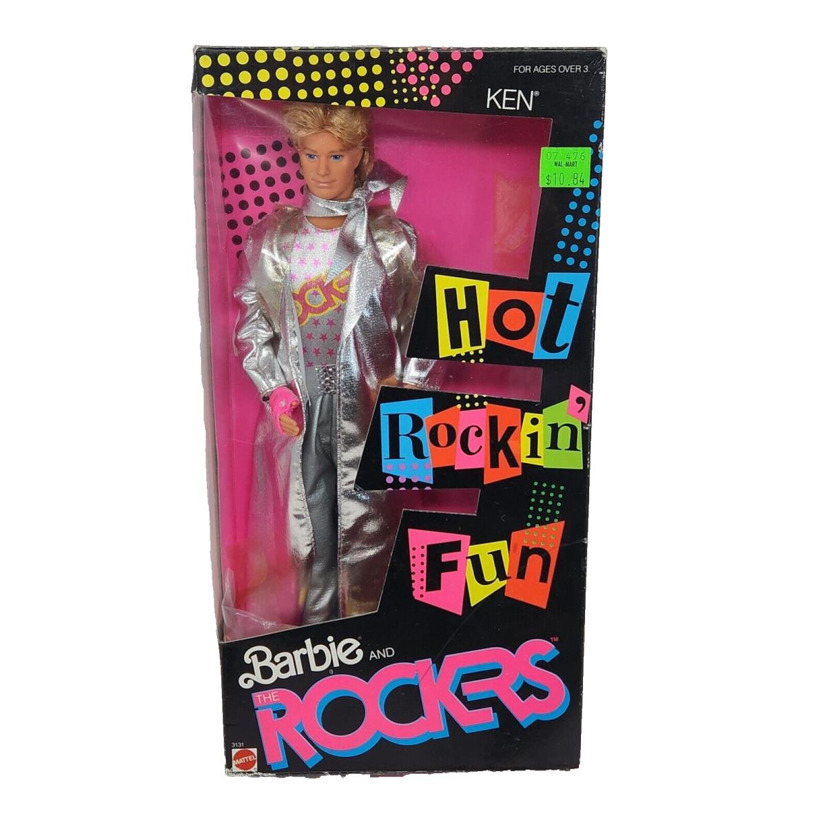 Vintage 1986 Barbie and The Rockers Hot Rockin` Fun Ken Doll Mattel 3131